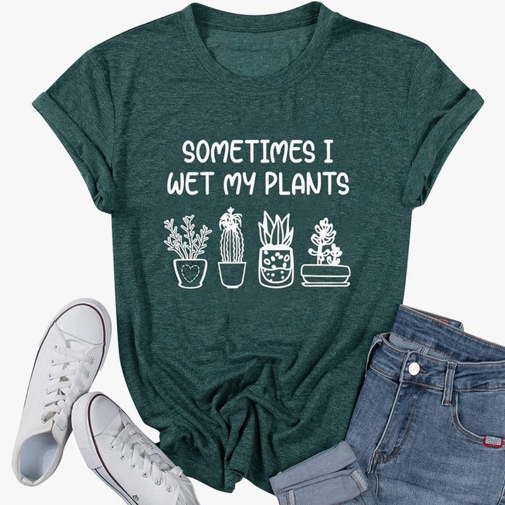 Chic Nation Green Graphic Tee